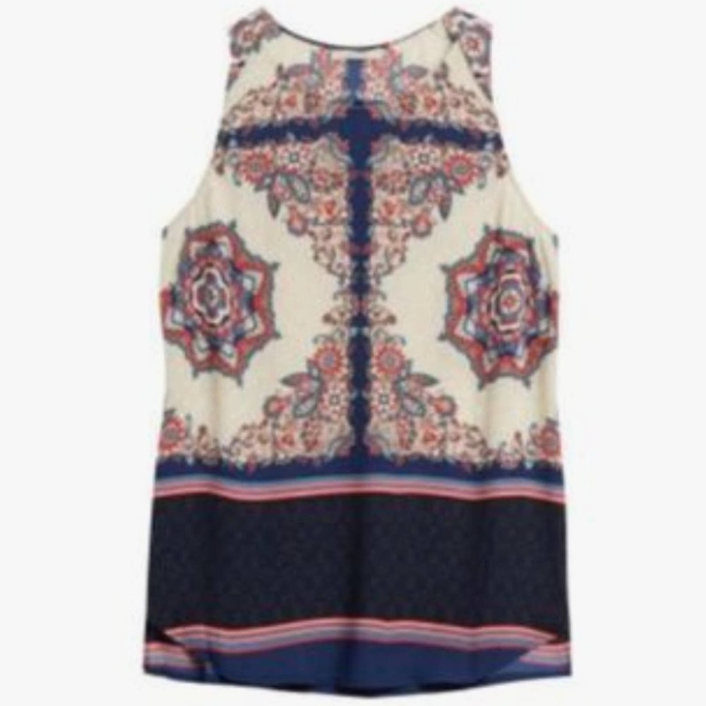 41 Hawthorn Lyone Crew Neck Paisley Tank Blouse